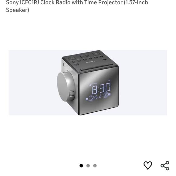 Sony Alarm Clock Radio With Time Projection - Picture 5 of 5
